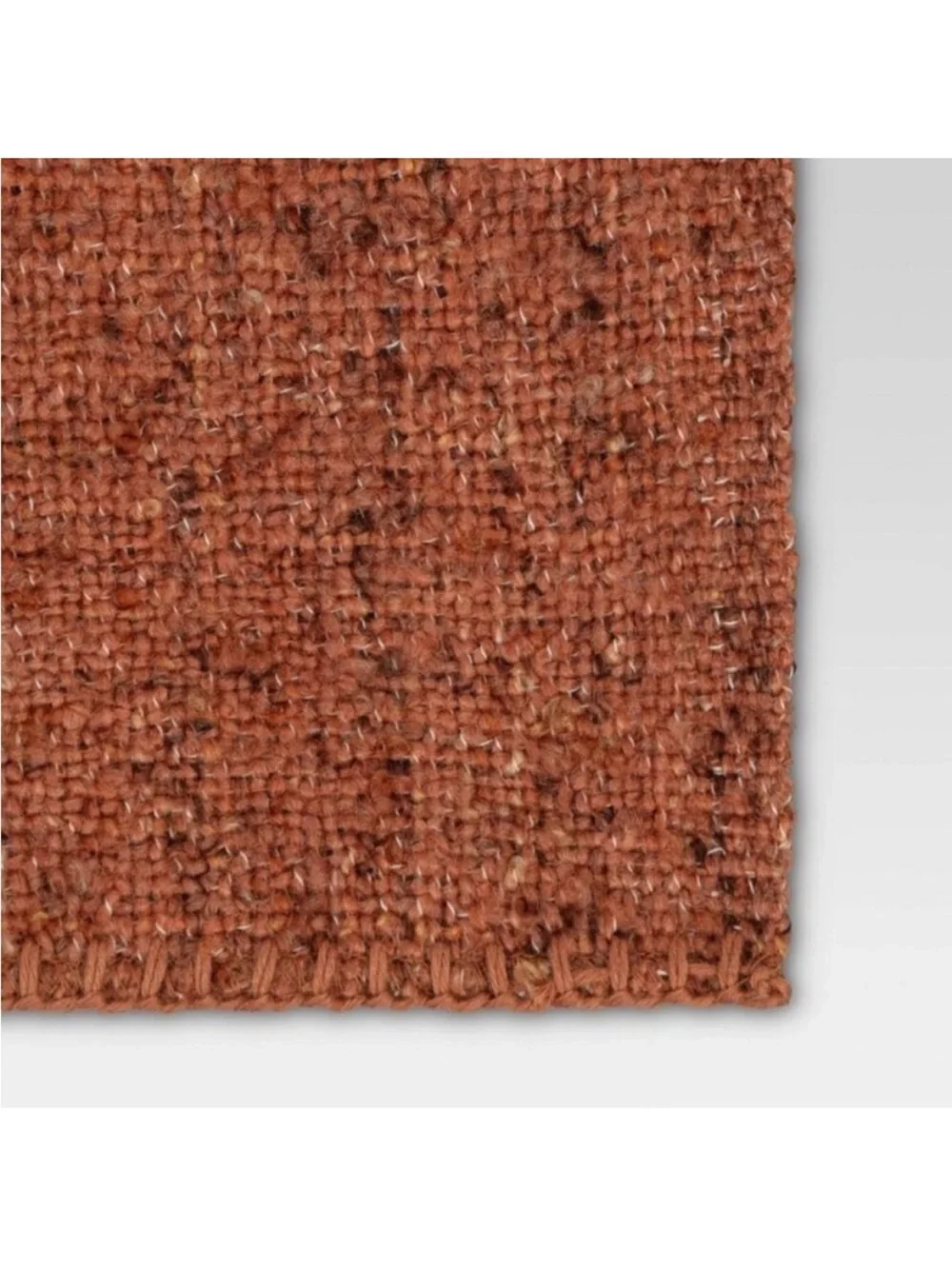 Threshold 50” x 60” Orange Marled Boucle Throw Blanket